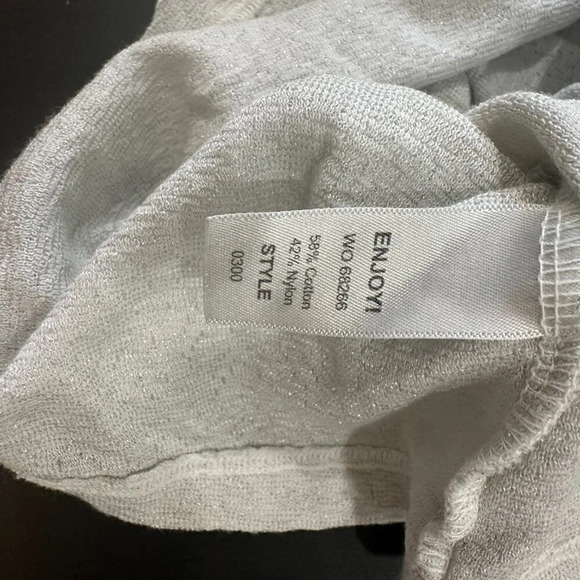 MICHAEL STARS White & Slight Shimmer Elevated Basic Tank Top - One Size - Picture 8 of 8